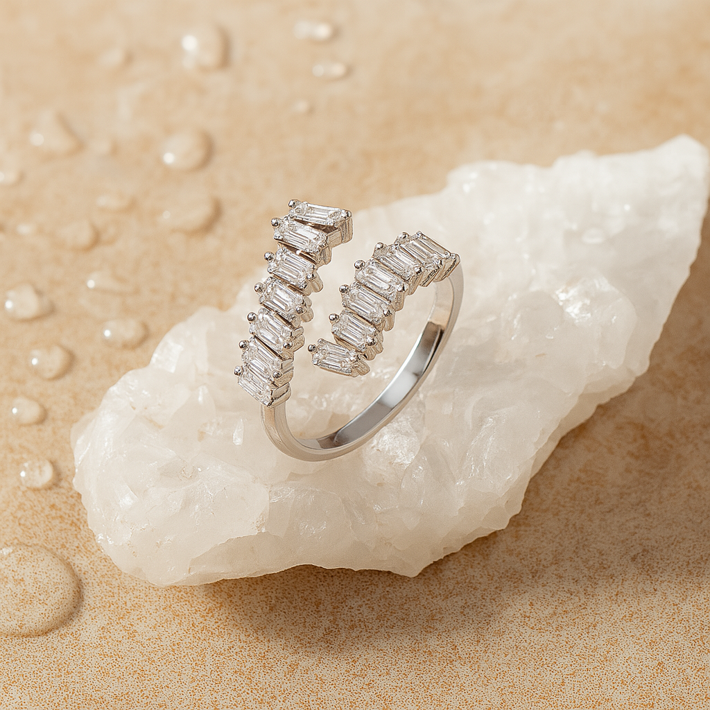 Crystal Cascade Ring