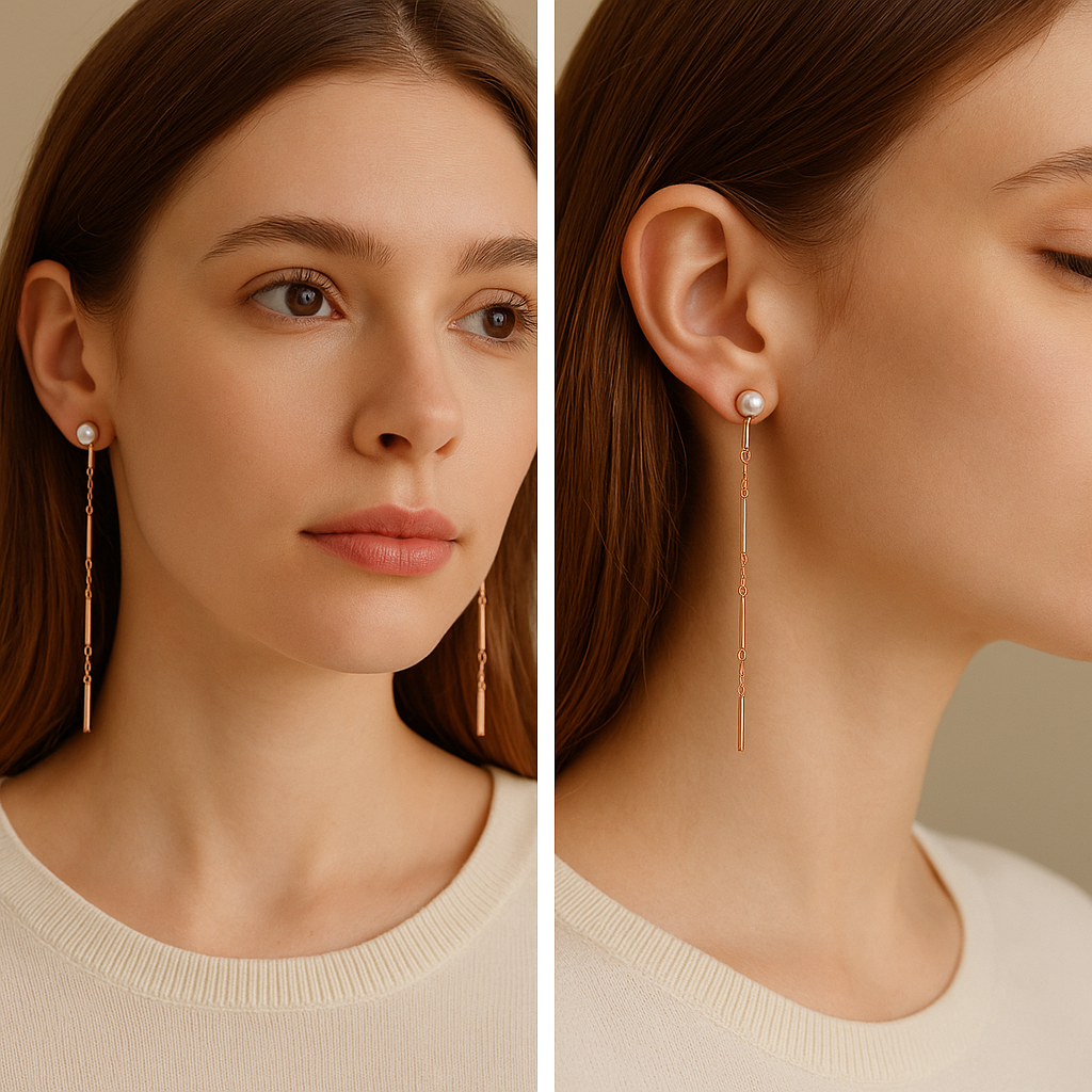 Long Dangle Pearl Drops