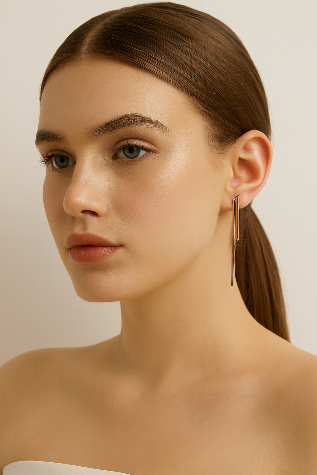 Linear Drop Earrings