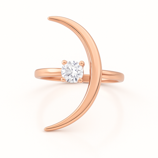 Lunar Crescent Ring