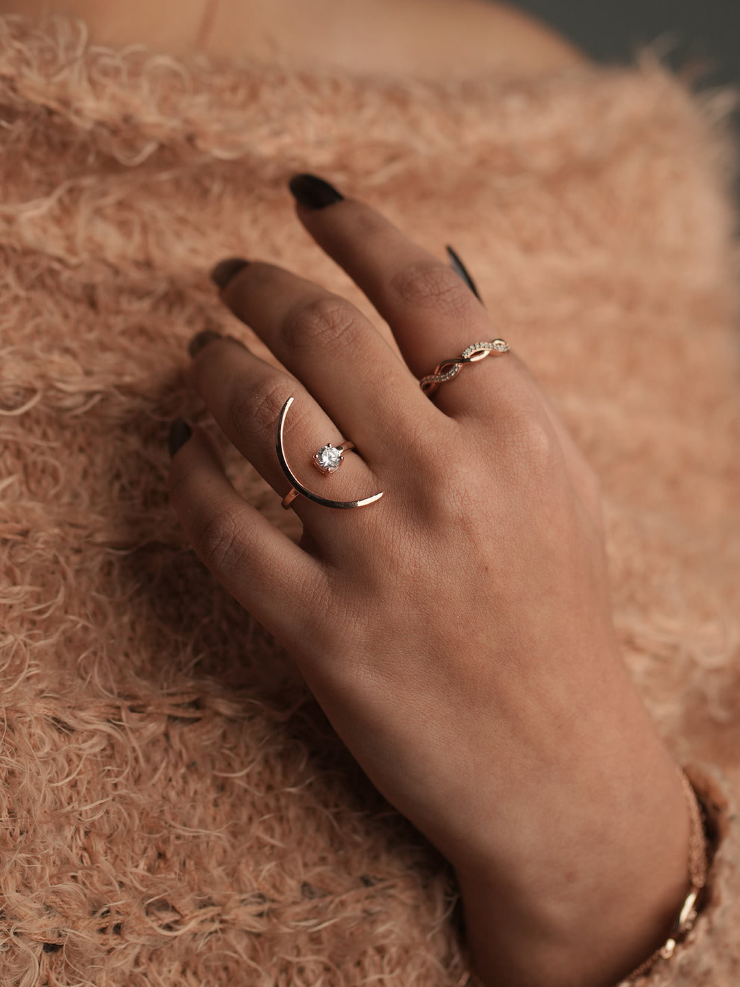 Lunar Crescent Ring
