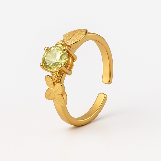 Golden Ivy Ring
